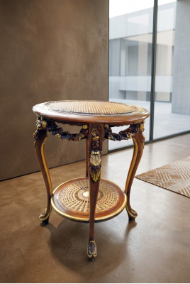 Holz Dësch Cocktaildësch Bäidësch Dësch Salondësch Dëscher Barock Nei