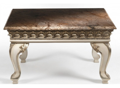 Luxus Canapé-Dësch Beistell-Dësch Holz Miwwelen Klassesch Dëscher Barock Rokoko Dësch