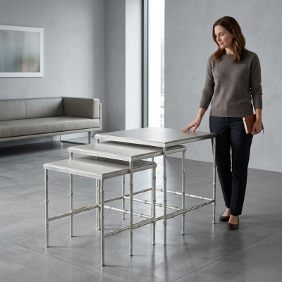 Luxus Canapé Dësch Holz Miwwelen Dëscher Modern Ariichtung Dësch Säitendësch Nei