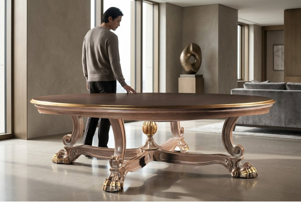 Holz Dësch Iesszëmmer Dëscher Wunnzëmmer Italienesch Miwwelen Iessdësch Klassesch Nei