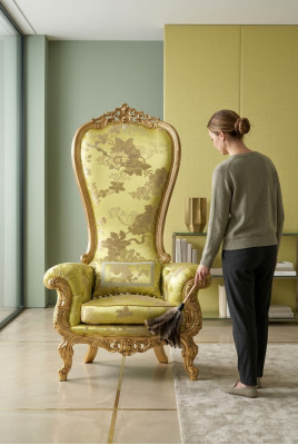 Iesszëmmer Armlessstull Gepolsterten Stull Luxus Fautteuil Stull Still Aarbechtszëmmer Miwwelen