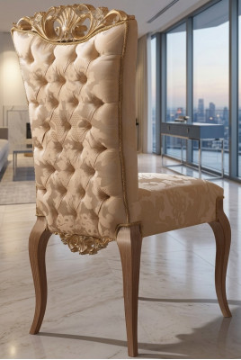 Designer Stull Chesterfield Iesszëmmer Still Italienesch Miwwelen Ariichtung