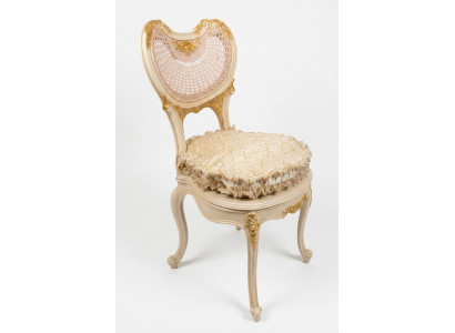 Iesszëmmer Stull 1 Sëtzer Fotell Holz Luxus Klass Barock Rokoko Miwwel Design Nei