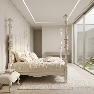 Bett Këssen Design Luxus Duebel Better Schlofkummer Holz Modern Bettrahmen Nei