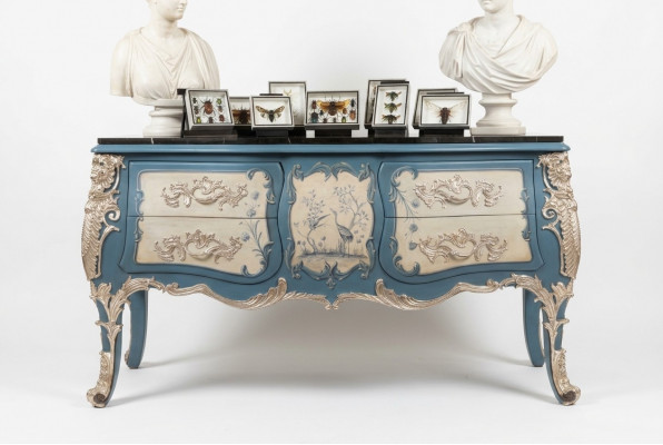 Kommode Sideboard Holz Schaf Italiendesign Luxus Miwwelen Echt Holz