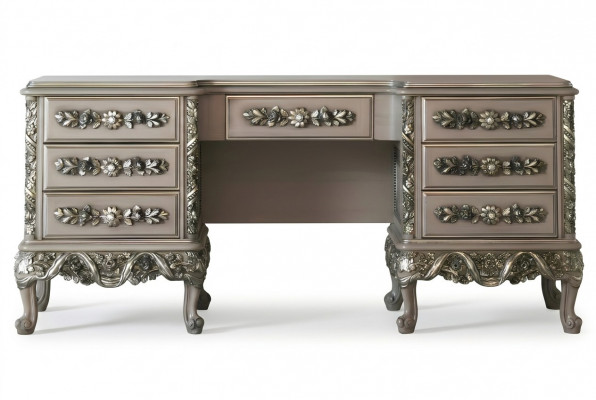 Konsolendësch Konsolendëscher Miwwelen Konsolen Kommode Sideboard Holz Faarf Sëlwer