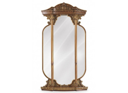 Wandspeigel Spigel Schnëtzerei Italienesch Ariichtung Miwwelen 125x224cm Nei