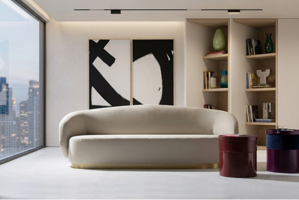 Sofa Dräisëtzer Design Luxus Miwwelen Holz wäiss Design Miwwelen aus Italien Klassiker