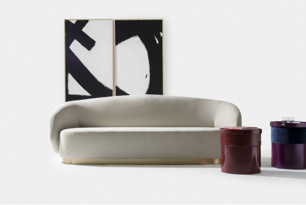 Sofa Dräisëtzer Design Luxus Miwwelen Holz wäiss Design Miwwelen aus Italien Klassiker