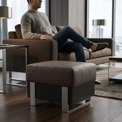 Hocker Sëtz Féisshocker Sëtzocker Sëtzpouf Wunnzëmmer Design Pufa Würfel Italien