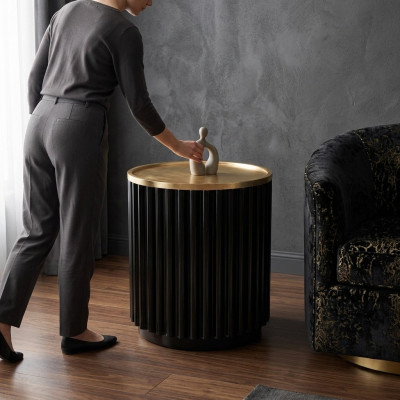 Couchtisch Niewentafel Dësch Sofa Dëscher Edelstahl Ronn Italienesch Miwwelen Nei
