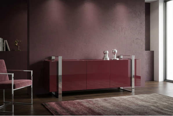 Luxus Kommodedesign Ariichtung Sideboard Miwwelen Boiserie Italien Héichglanz Nei