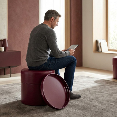 Hocker Sëtz Fousshocker Sëtzocker Sëtzpouf Wunnzëmmer Designer Pufa Wierfel Luxus