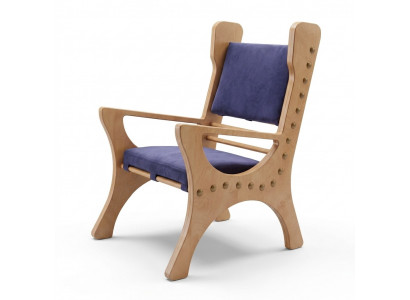 Iesszëmmer Stull 1 Sëtz Sessel Holz Luxus Klassik Barock Rokoko Design Miwwelen Nei