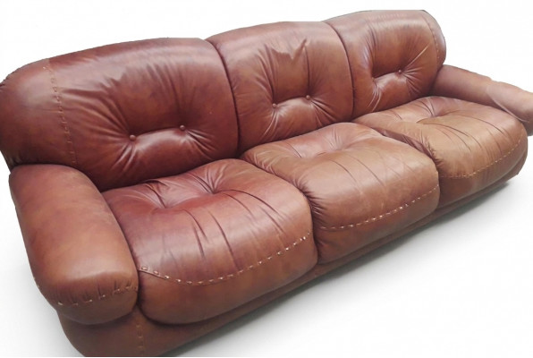Chesterfield Klassesch Drësëtzer Canapé Wunnlandschaft Textilcanapé 3 Sëtz Couch