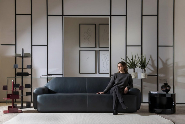 Sofa Wunnzëmmer Miwwelen Dräisëtzer Sofacen Italienesch Lieder Couche Luxus Polsterung