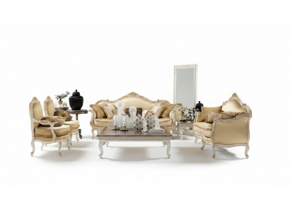 Design-Sofa, Sofa-Garnitur, Gruppéiert Modern Luxus, elegant Sëtzgrupp 3+2+1 Sëtzer