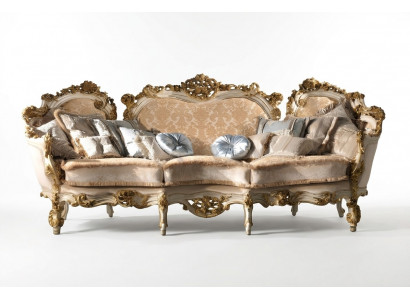 Design Sofa 4er Sëtz Sofas Textil Design Italien Miwwelen 4 Sëtzer Couch Polster