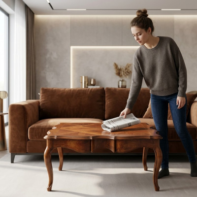 Couchtisch Wunnzëmmer Design italienesch Dësch Holz Iesszëmmer Miwwelen Dëscher Nei