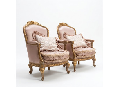 Fotell Leihnfotell Liese Stull Ouerfotell Luxus Sofa Këssen Italienesch Miwwelen