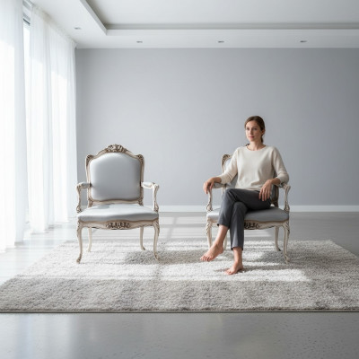 Stull Design Massivholz Armleefstelzen Luxus Fotel Iesszëmmer Wunnzëmmer Büro Miwwel