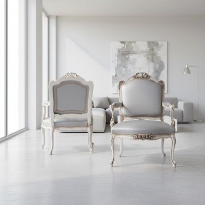 Stull Design Massivholz Armleefstelzen Luxus Fotel Iesszëmmer Wunnzëmmer Büro Miwwel