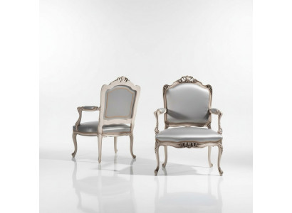 Stull Design Massivholz Armleefstelzen Luxus Fotel Iesszëmmer Wunnzëmmer Büro Miwwel
