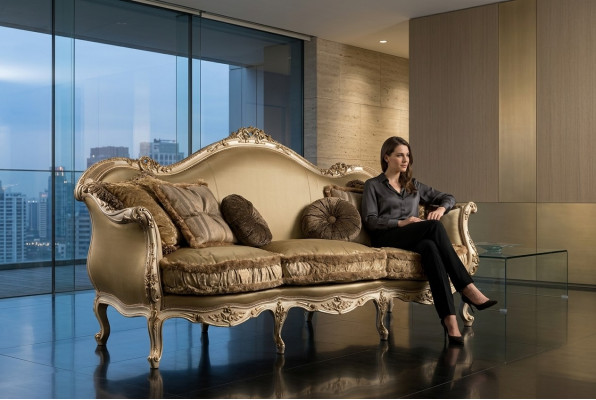 3-Sëtz Sofa Wunnzëmmer Canapé Miwwel Holz Senator Polster Miwwel Sofa Miwwel Stull