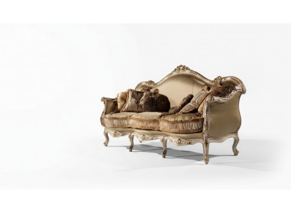 3-Sëtz Sofa Wunnzëmmer Canapé Miwwel Holz Senator Polster Miwwel Sofa Miwwel Stull