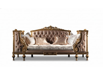 Canapé dräisëtzer Couch Gepolstert Miwwelen Chesterfield Barock Rokoko Antik Stil Nei