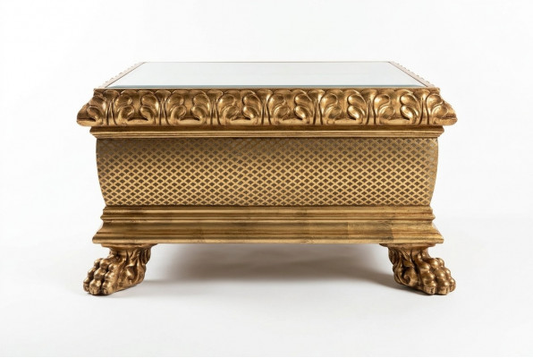 Couchtisch Design Miwwelen Stil Barock Holz Italienesch Dësch Dëscher Couchtischen