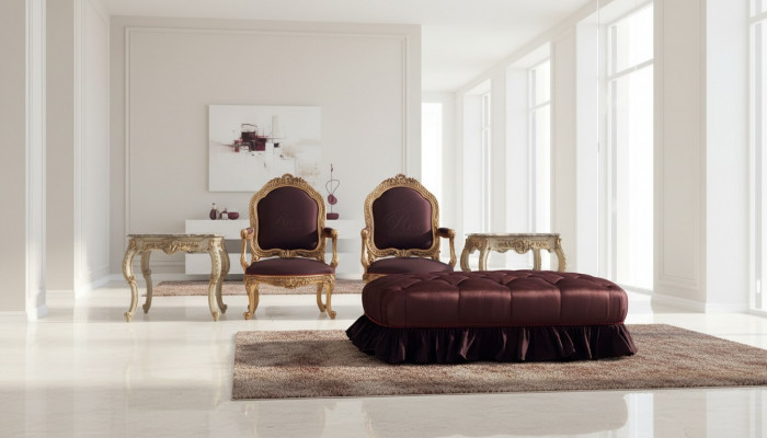 Couchtisch Dësch Beistelltisch Wunnzëmmertisch Holz Royal Beistell Barock Rokoko