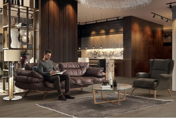 Design Sofa Këssen Canapéen nei 2-Stéck Set Nei Sofagarnitur 3+1 Sëtz Set