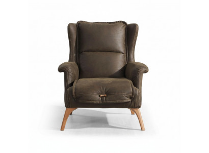 Gemittlechen Fauteuil Canapé Aarmsëtz Einsëtzer Miwwel Sofa Wildleder Look Schwaarz