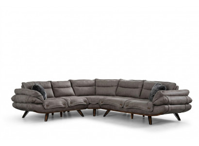 Ecksofa L Form Sofa Canapé Polster Sofas Wohnlandschaft Stoffsofa Eckcouch Textil