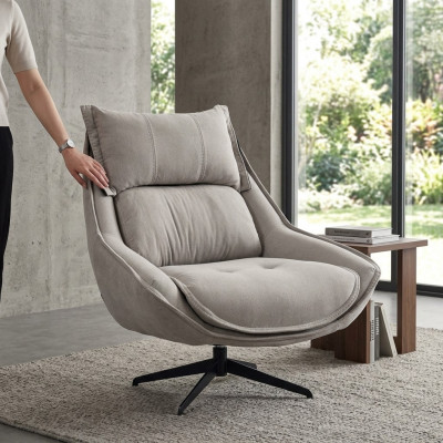 Drehbare Sëtz Luxus Oueresëtz Loft Miwwelen Design Stull Einsitzer Canapé Couch