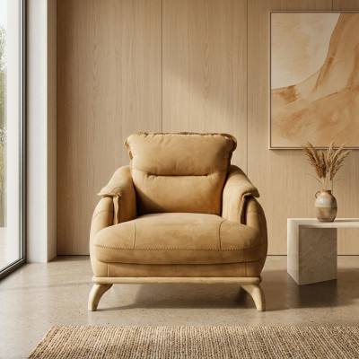 Fauteuil 1 Sëtzer Wunnzëmmer Relax Design Italienesch Miwwelen Ariichtung Italien