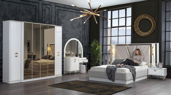Modernt Schlofzëmmer-Set am wonnerschéineuropäeschen Design