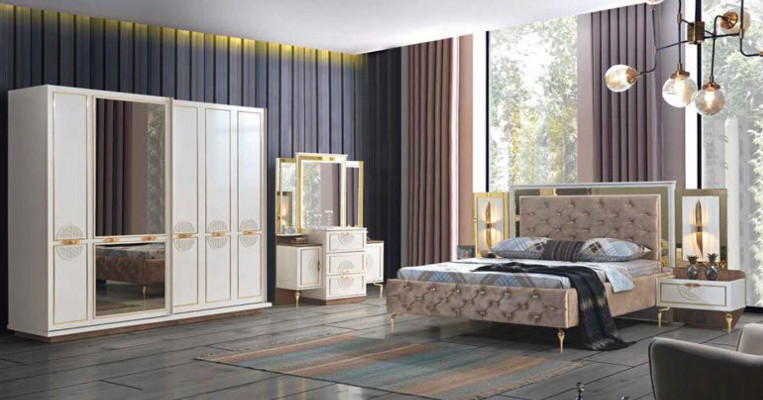 Exklusivt 5-Deeler Luxus-Schlofkummer-Set a Premium-Qualitéit