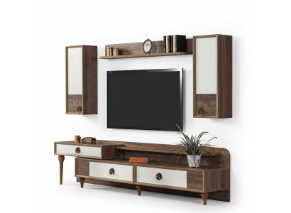 RTV Lowboard Wunnzëmmer Miwwelen Sideboard Wandregal Regal TV Schaf