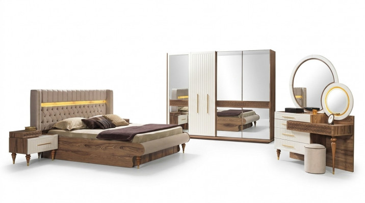 Stilvoll modern Schlofkummermiwwel-Set am luxuriéisen europäeschen Design