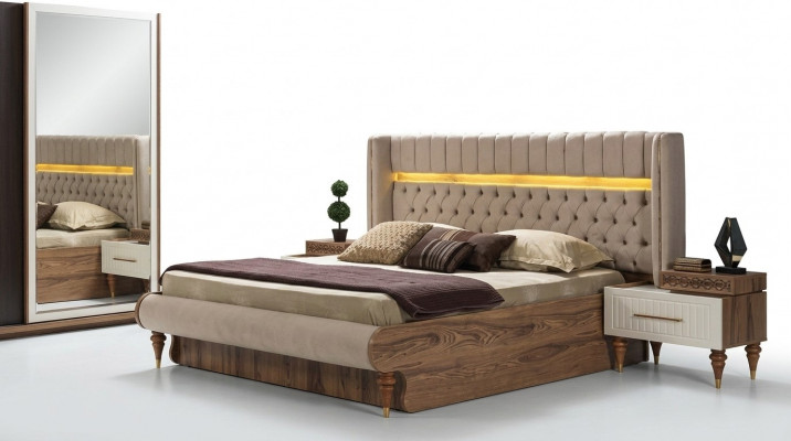Bett Duebelbett Better Miwwelen Ariichtung Neit Schlofzëmmer Miwwelen Design