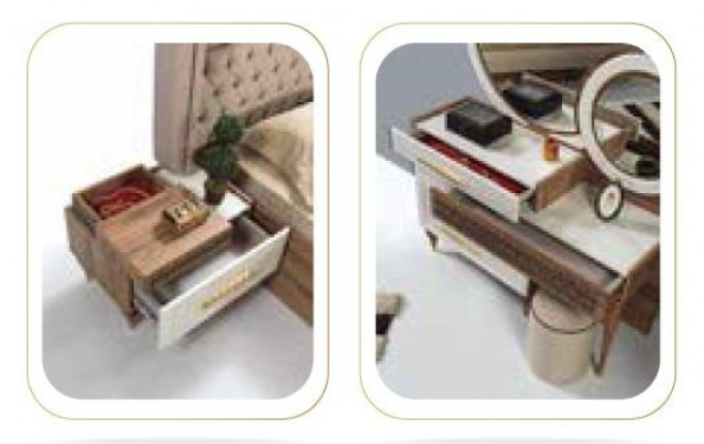 Make-up Dësch Coifferdësch Kosmetiksdësch Kommode Konsolen Dëscher