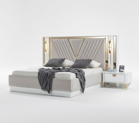 Nuetsdësch Design Konsole Bäistell Schlofzëmmer Holz Luxus Konsolen