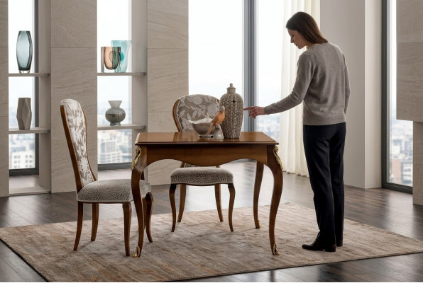 Italienesch Iessdëscher Dësch Holz Dëscher Miwwelen Iessdësch Antik Stil Massivholz