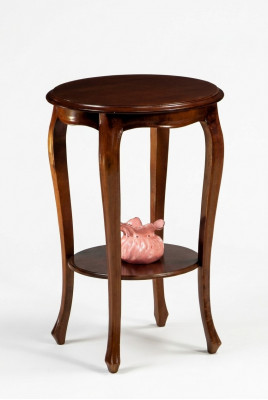 Konsoleteecheldëscht Couchtisch Beistelltisch Kaffisdësch Couch Holz Dësch Antik Stil