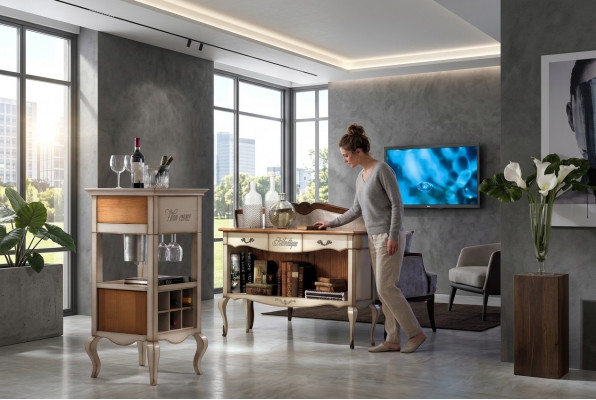 Kommodeschief, Tiräng aus Holz, Kommoden, Wunnzëmmer, Sideboard, Schaf, Schief, Massivholz.