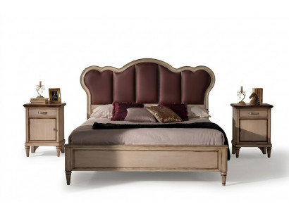 Duebelbett Schlofzëmmer Hotel Bestietnes Luxus Bett 2x Nuettdësch 3-Stéck Set Better Nei