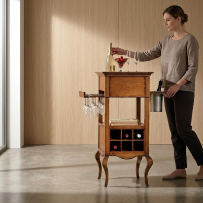 Bar Schaf Weinschaf Kommoden Holz Vitrin Hausbar Hotel Qualitéit Zëmmerbar