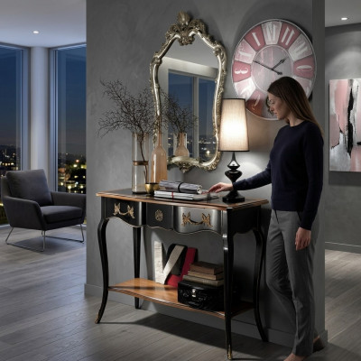 Konsole Dësch Kommode mat Spigel Luxus Klass Miwwel Set Stil Modern 2tlg. Nei